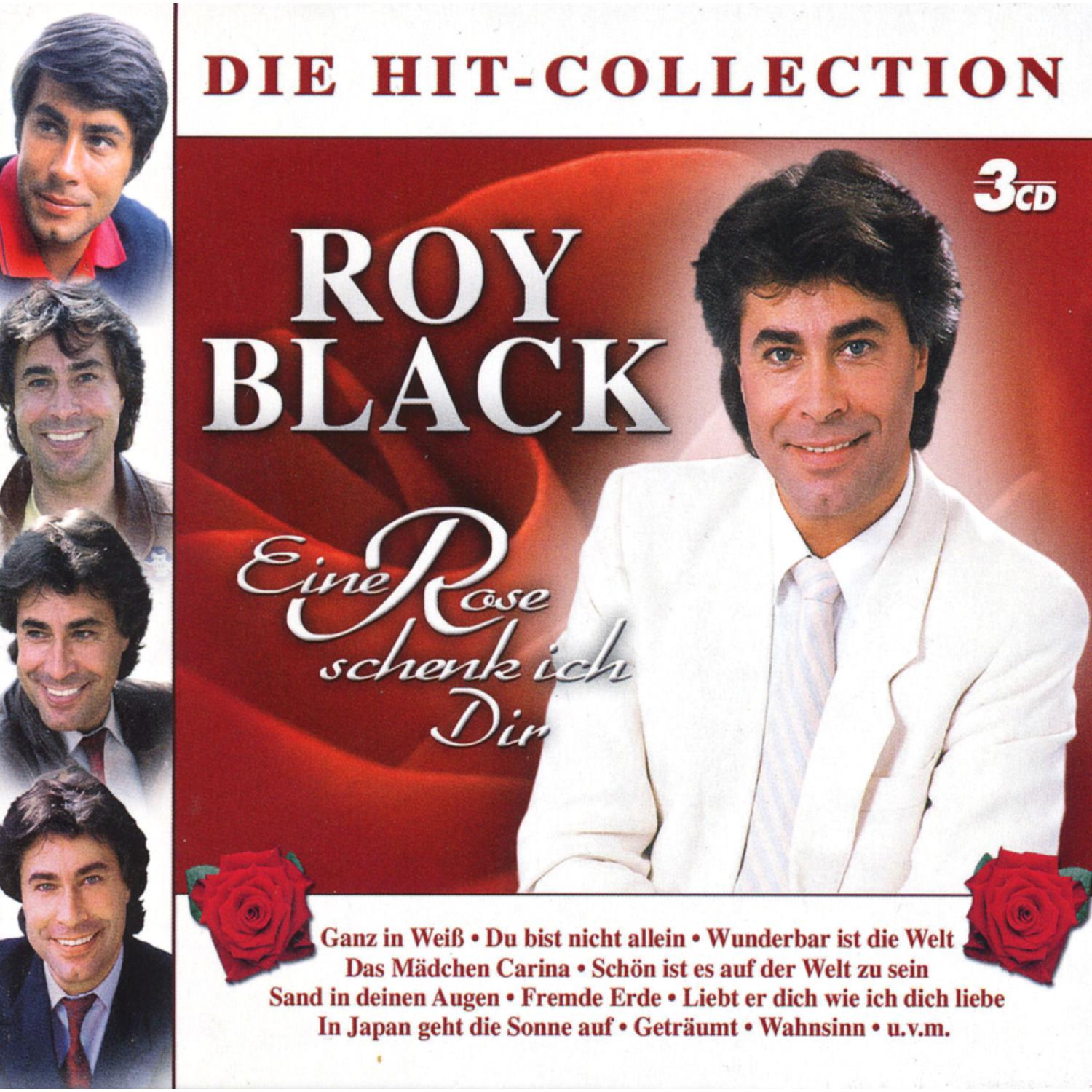 Albumcover: Roy Black, mehrere Bilder, Titel 'Eine Rose schenk ich Dir'.