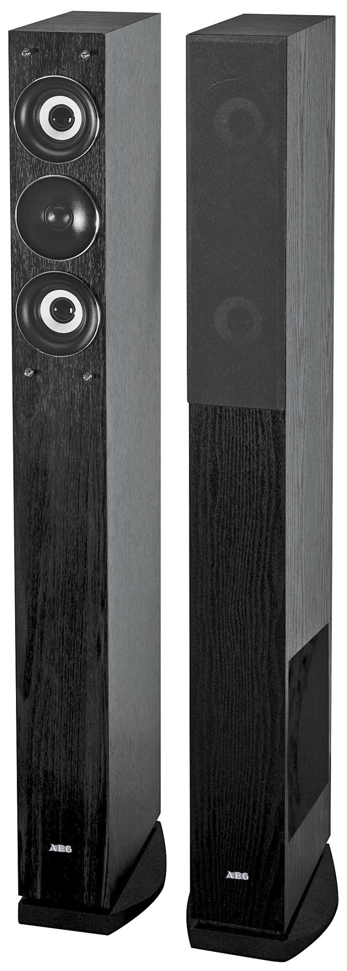 AEG LB 4710 1 Paar Standlautsprecher, Schwarz