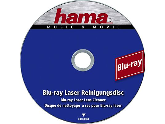 HAMA Blu-ray-Laserreinigungsdisc - Reinigungs-Disc (Blau/Weiss)