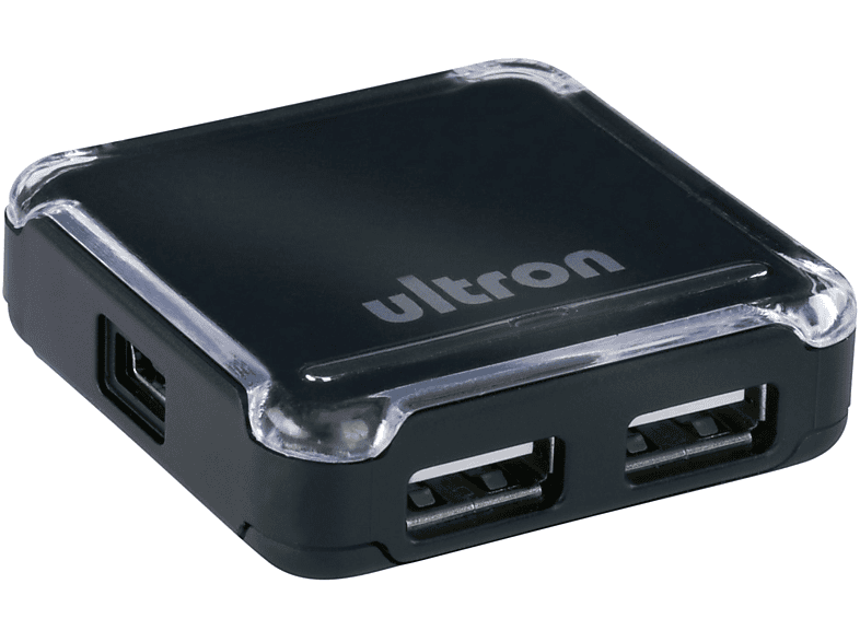 ULTRON UH-440s, 4-Port USB 2.0 Schwarz Hub