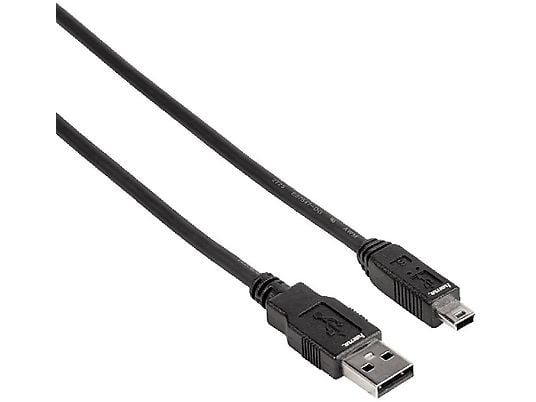 HAMA USB-2.0-Anschlusskabel - USB-A / USB-Mini-B (Schwarz)