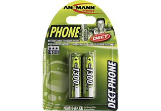 ANSMANN ANSMANN DECT Batteria Mignon 2x AA NiMH 1300mAh - 