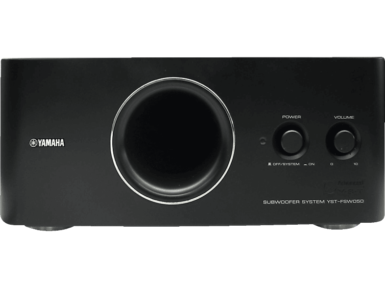 YAMAHA YSTFSW050 1 Stück Subwoofer (Aktiv, Schwarz Subwoofer Schwarz