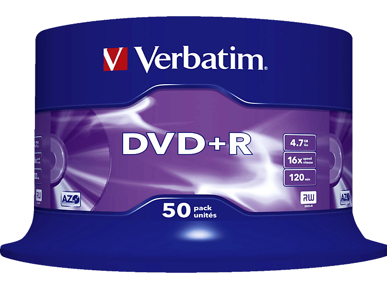 VERBATIM 43550 Datalife Plus DVD+R 4,7 16X Rohling | DVD & CD Rohlinge