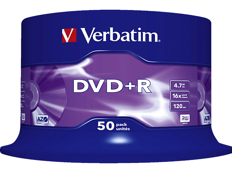 VERBATIM 43550 Datalife Plus DVD+R 4,7 16X Rohling