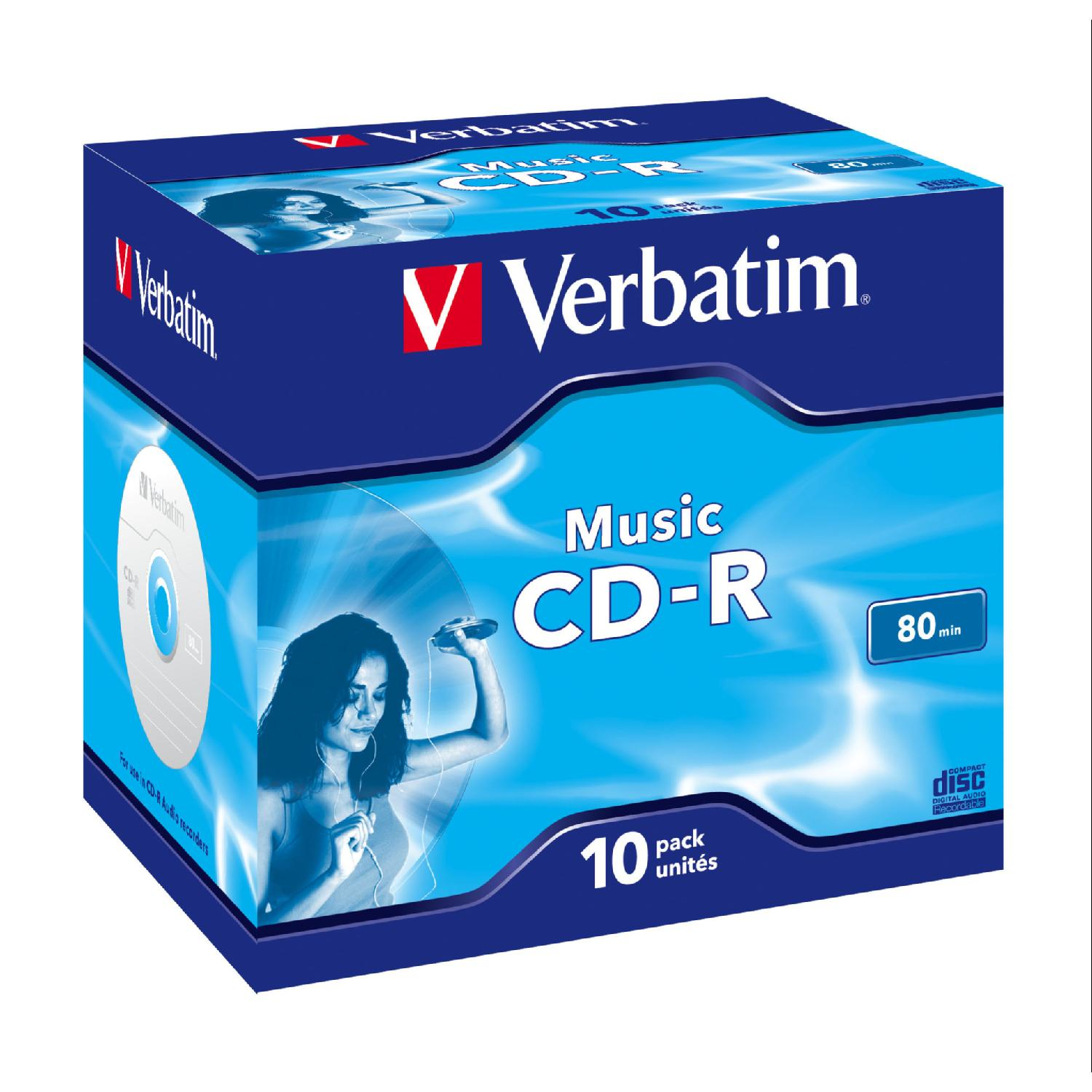43365 CD-R Jewelcase CD-R VERBATIM 10er