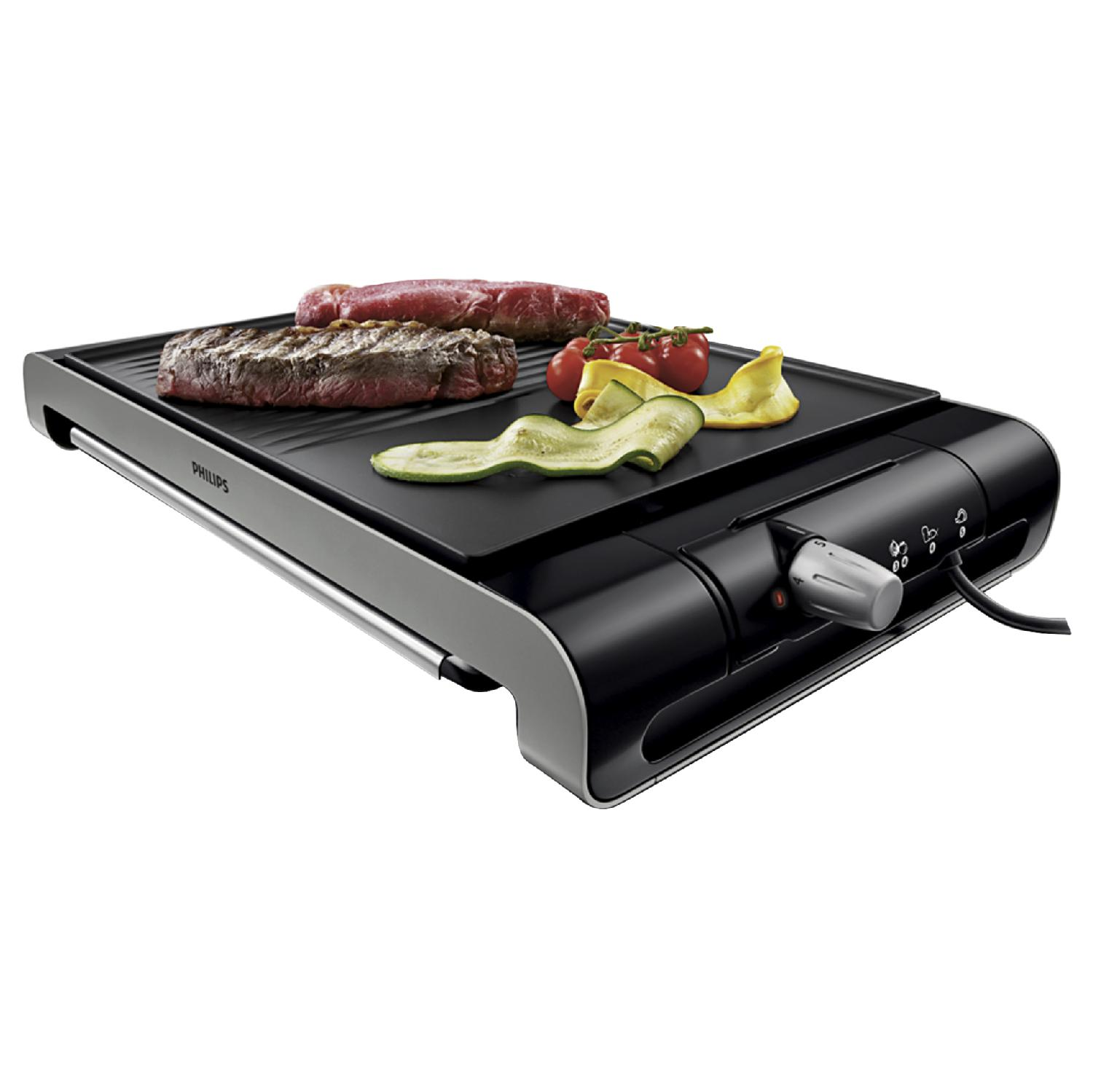 PHILIPS HD4419/20 Elektrogrill, Schwarz (2300 Watt)