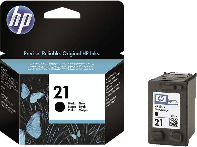 HP 21 Tintenpatrone (C9351AE) Schwarz