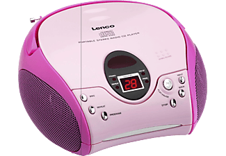 LENCO SCD-24 - Radiorecorder (FM, Pink)