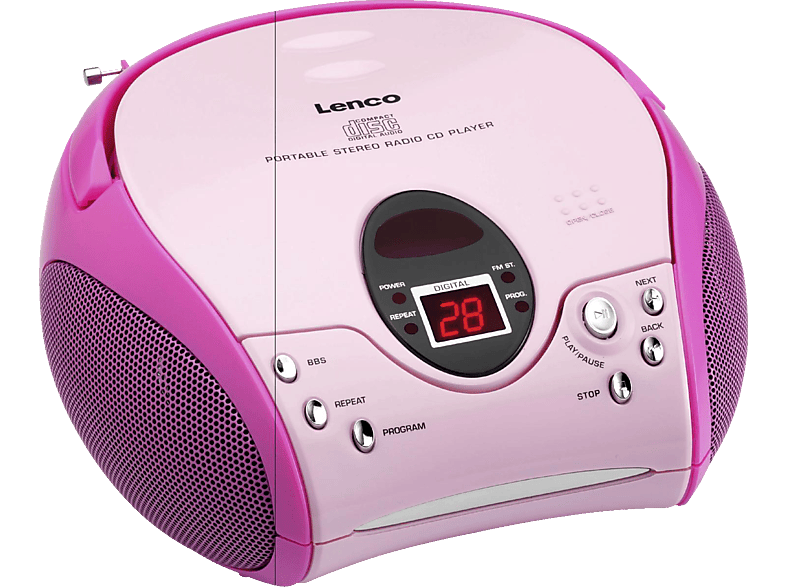 Radiorecorder LENCO | SCD-24 MediaMarkt Radiorecorder, Pink