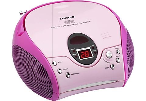 Radiorecorder LENCO SCD-24 Radiorecorder, Pink | MediaMarkt