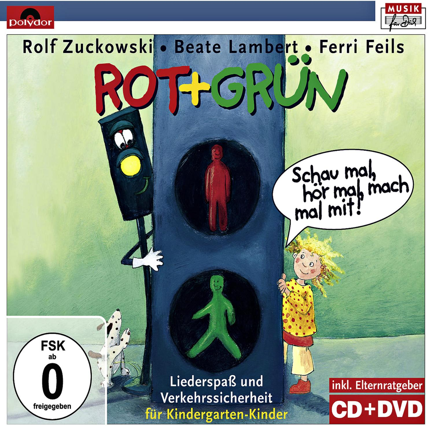 CD-Cover. Links ist eine Ampel mit Gesicht. Ein Junge und ein Mädchen sind in der Szene.