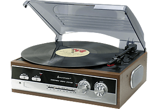 SOUNDMASTER PL186H - Plattenspieler (Holz)