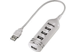 HAMA 39788 HUB USB2 4-PORT WHITE - USB Hub (Weiss)