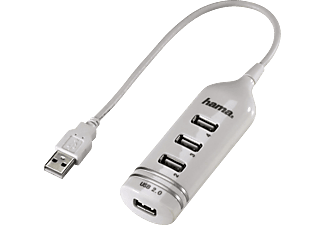 HAMA Hub USB 2 4 ports, blanc - Hub USB (Blanc)