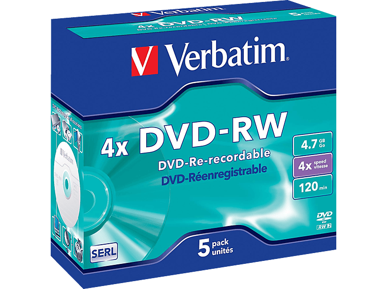 VERBATIM 43285 4X Rohling DVD-RW
