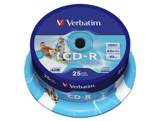 VERBATIM 43439 CD-R 700MB 52X 25ER CB - CD-R