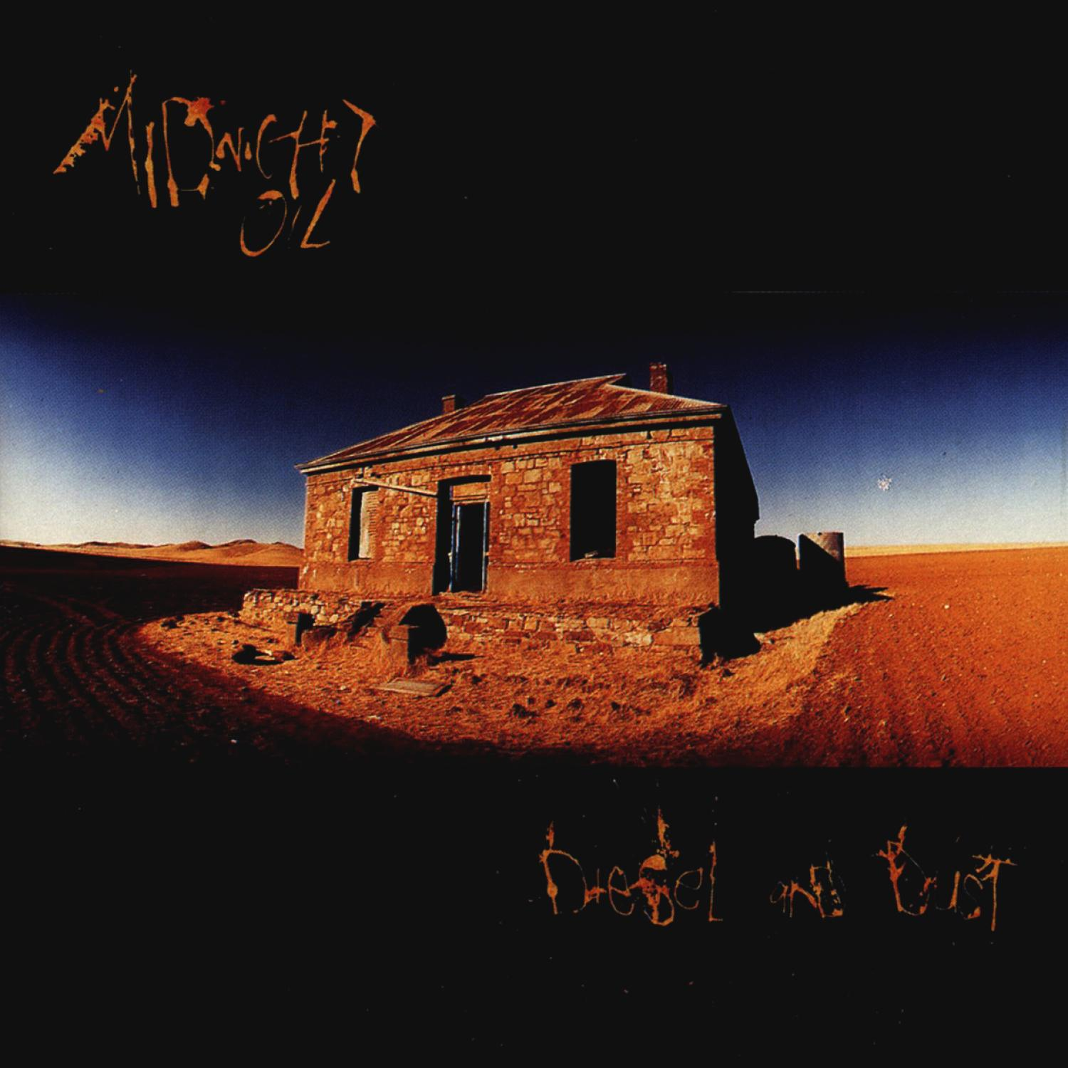 Albumcover. Ein Haus in einer Wüstenlandschaft. Titel: Diesel and Dust.
