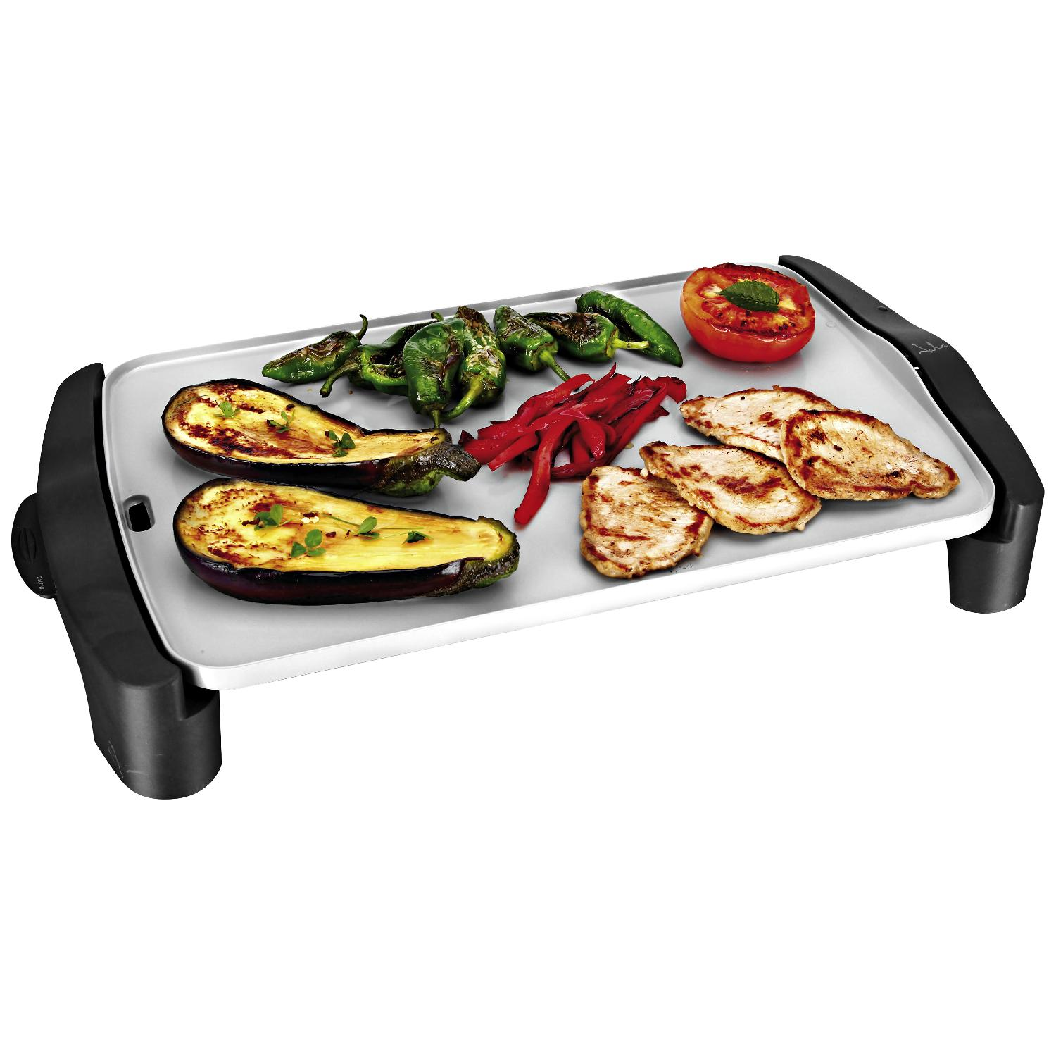 Plancha de Asar - Jata GR556 Potencia 2500W, Recubrimiento cerámico, Superficie 46cm x 28cm