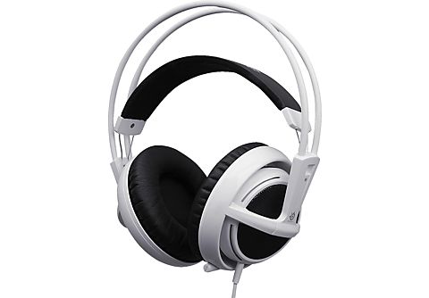 Auriculares gaming - SteelSeries Siberia v2, 50mm, diadema, color blanco