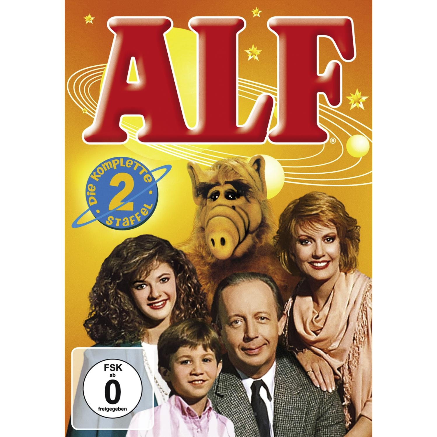 DVD-Cover: ALF. Die Familie und Alf zusammen. Text: Die Komplette 2. Staffel.