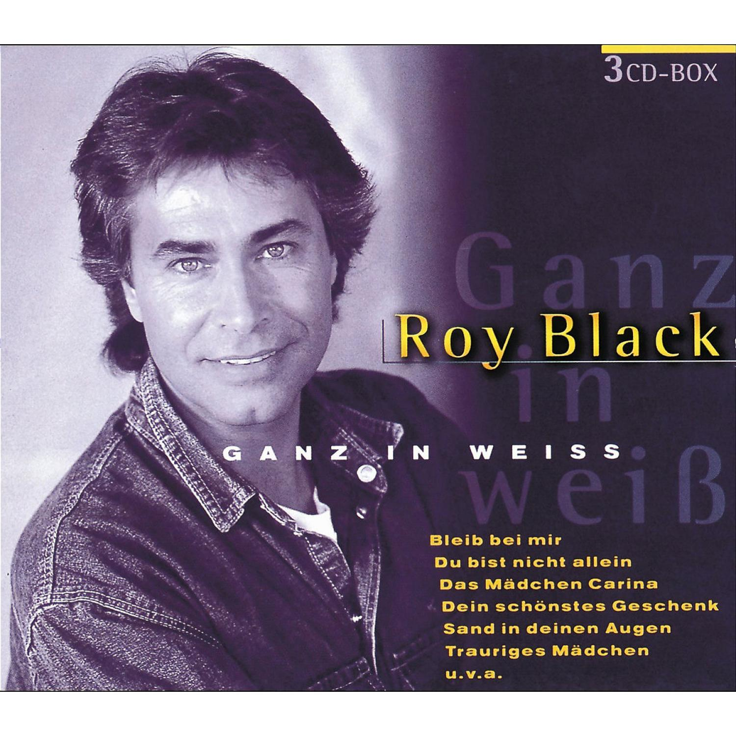 CD-Cover für 'Roy Black'. Zeigt ein Männergesicht und Songtitel auf weißem Hintergrund.