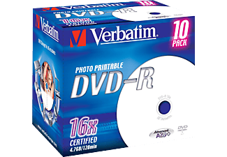 VERBATIM 43521 DVD-R 4.7GB 16X 10ER JC - DVD-R