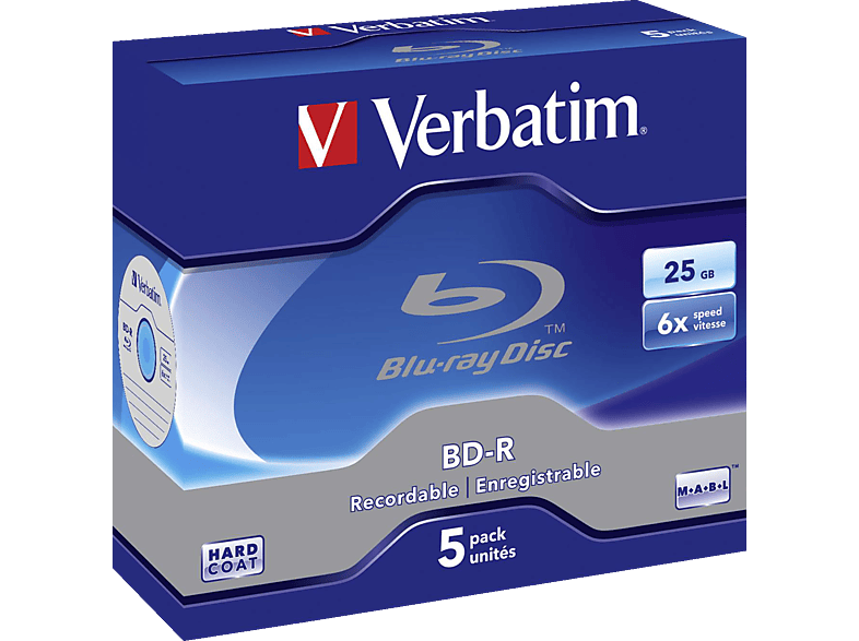 VERBATIM 43715 Single 6X Rohling 25GB BD-R
