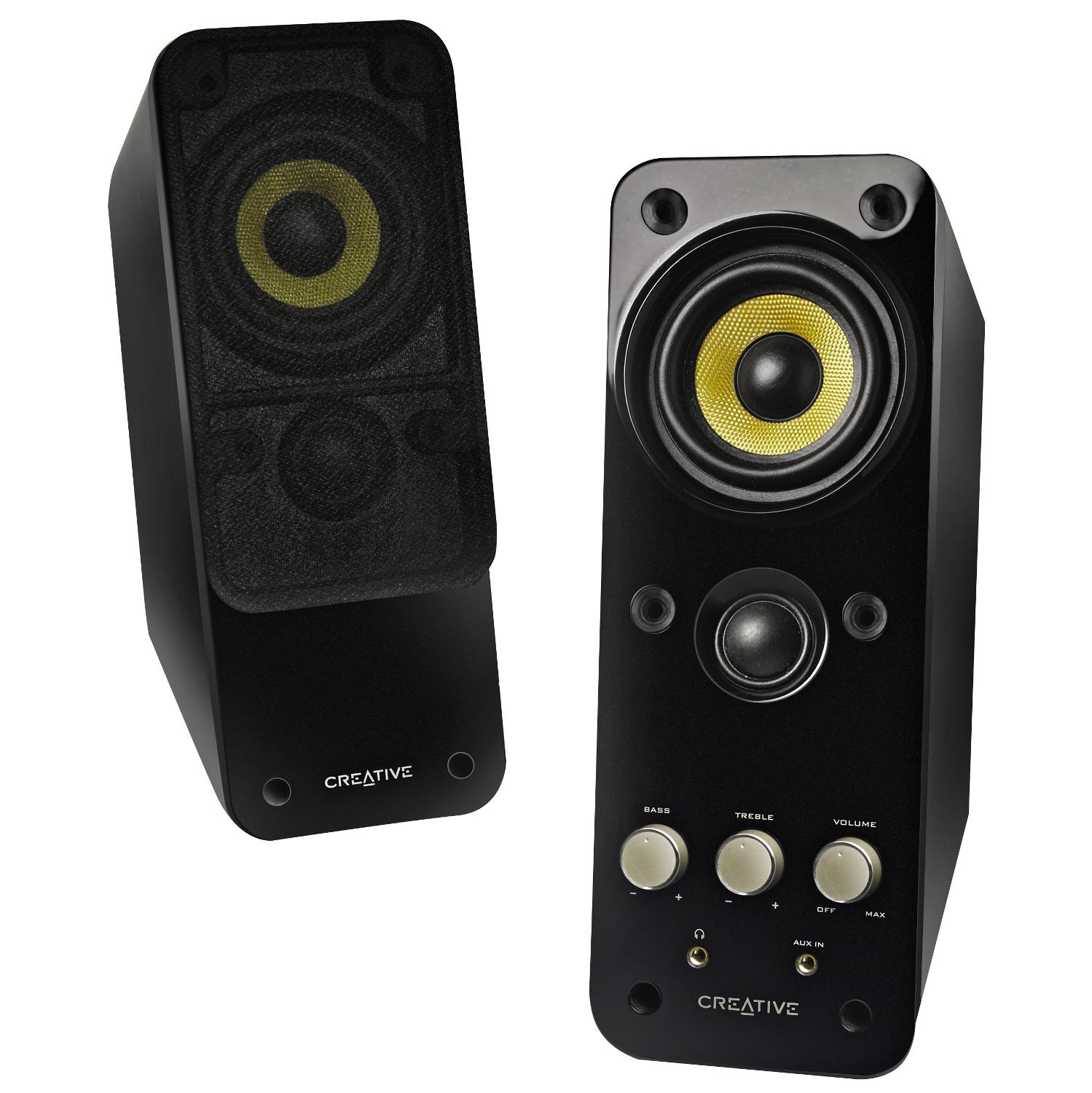 CREATIVE 51MF1610AA000 GigaWorks T20 Series II Lautsprecher (Stereolautsprecher, Schwarz
