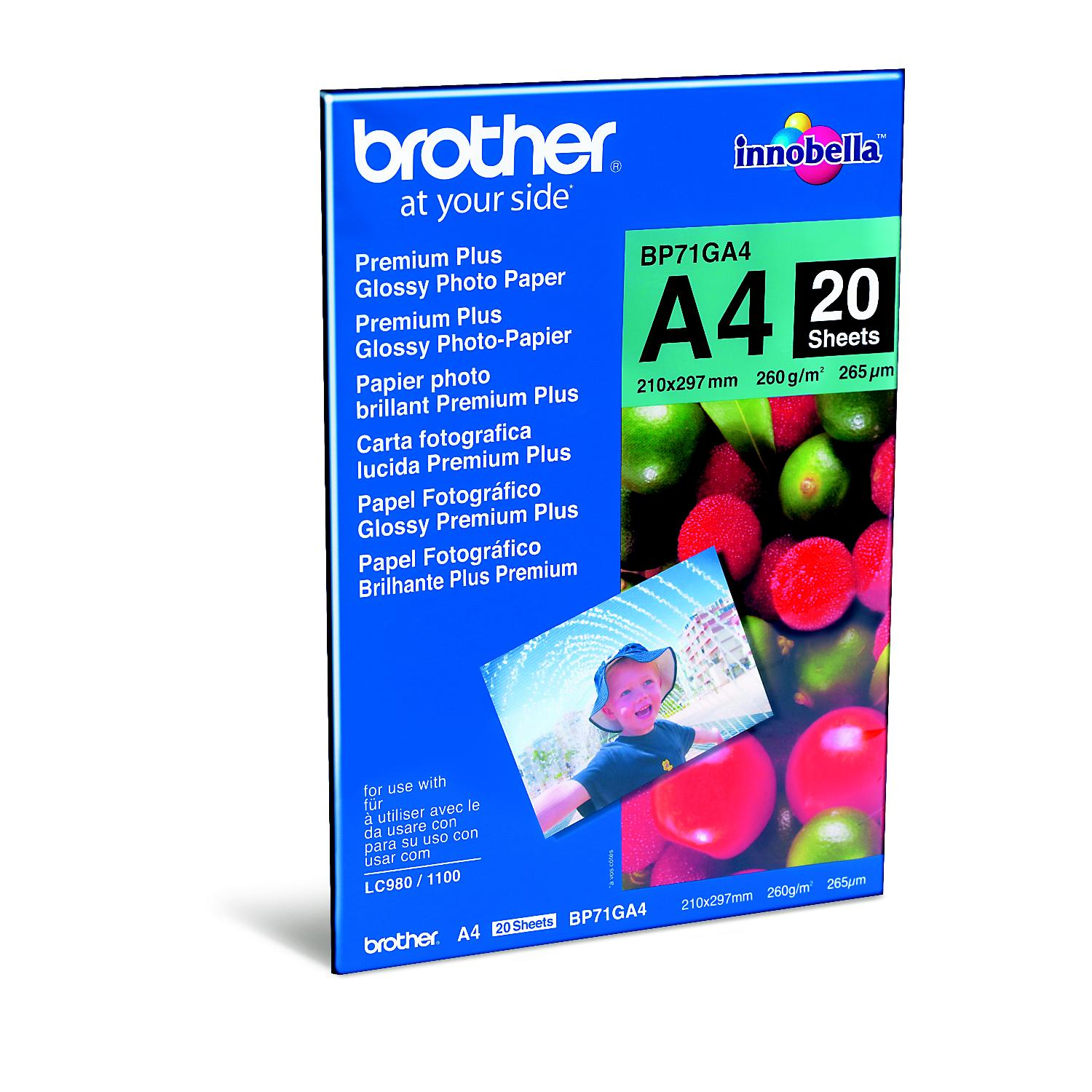 BROTHER A4 Fotopapier BP71GA4