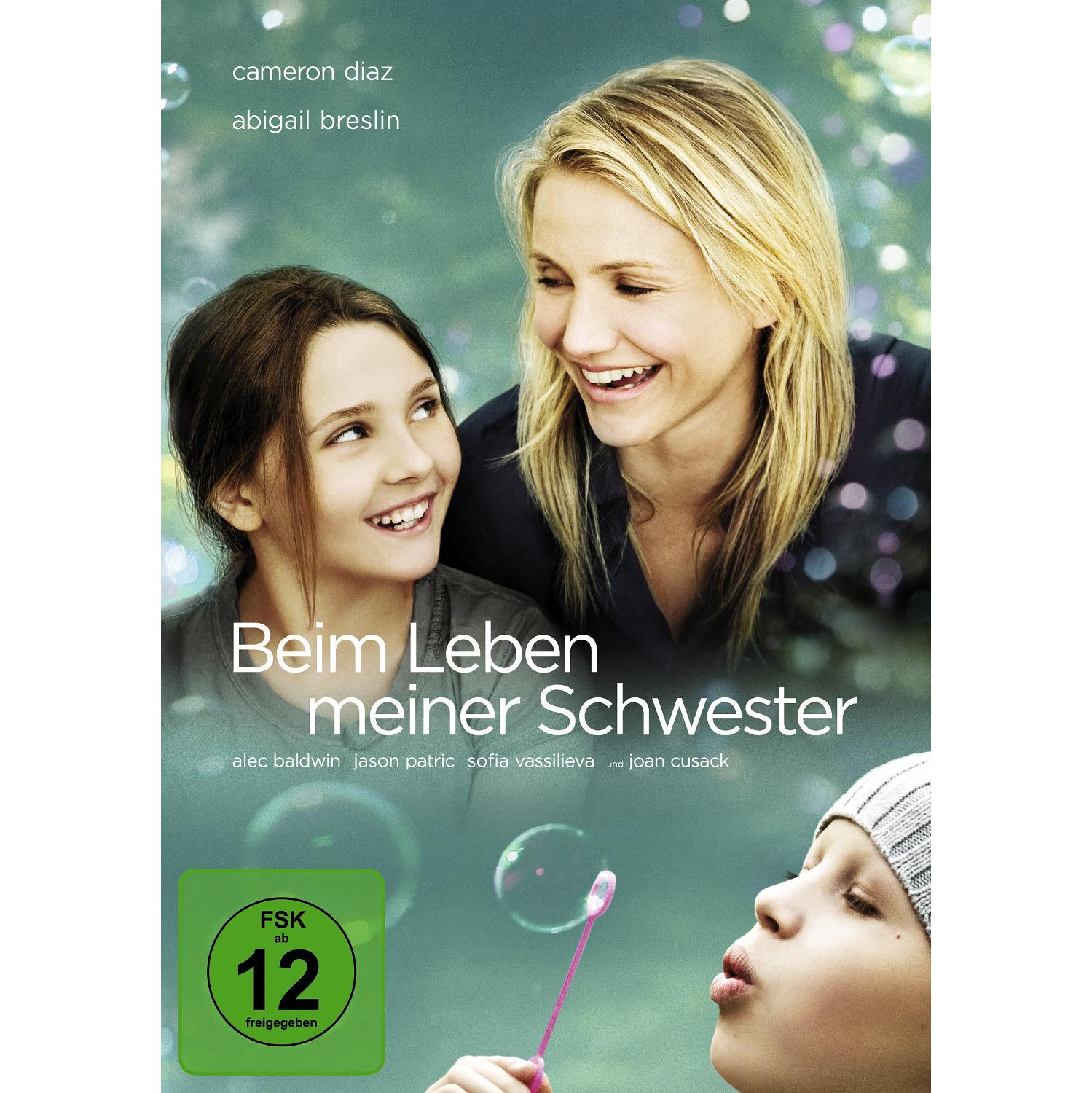 Filmposter: Cameron Diaz und ein Mädchen lächeln sich an. Blasen im Vordergrund.