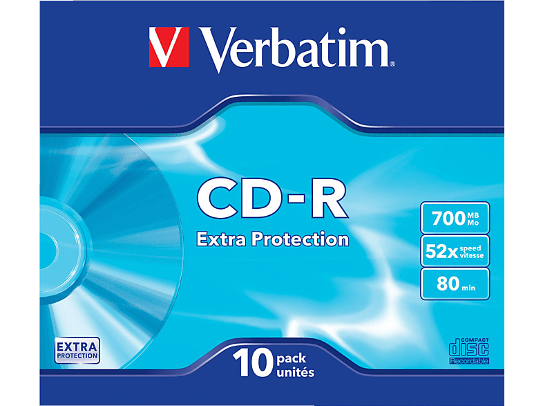 VERBATIM 43415 SC Extra Protection / Schutz CD-R 700 48X Rohling