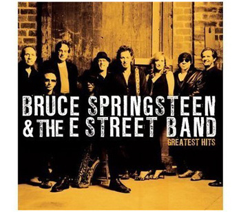 Bruce Springsteen & The E Street Band Albumcover mit Gruppenfoto und Titel.