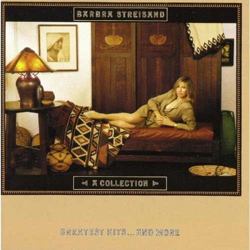 Albumcover von Barbra Streisand, die sich hinlegt, mit einem Tisch und einer Lampe im Hintergrund.