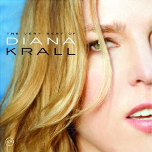 Diana Krall Albumcover, Nahaufnahme des Gesichts, blondes Haar, Seitenansicht.