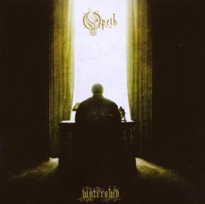 Opeth-Albumcover mit einer Schattenfigur in dunkler, gotischer Umgebung.