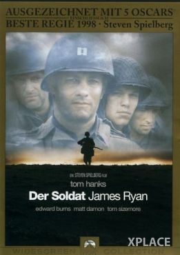 Der Soldat James Ryan DVD-Cover. Gruppe von Soldaten.