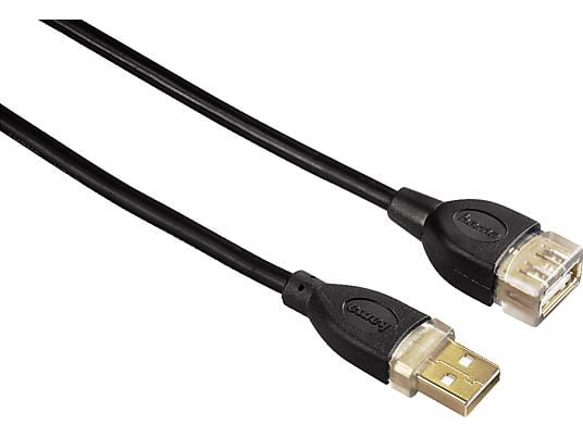 HAMA 78448 CABLE USB2 A/A M/F - Datenkabel, 1.8 m, Schwarz