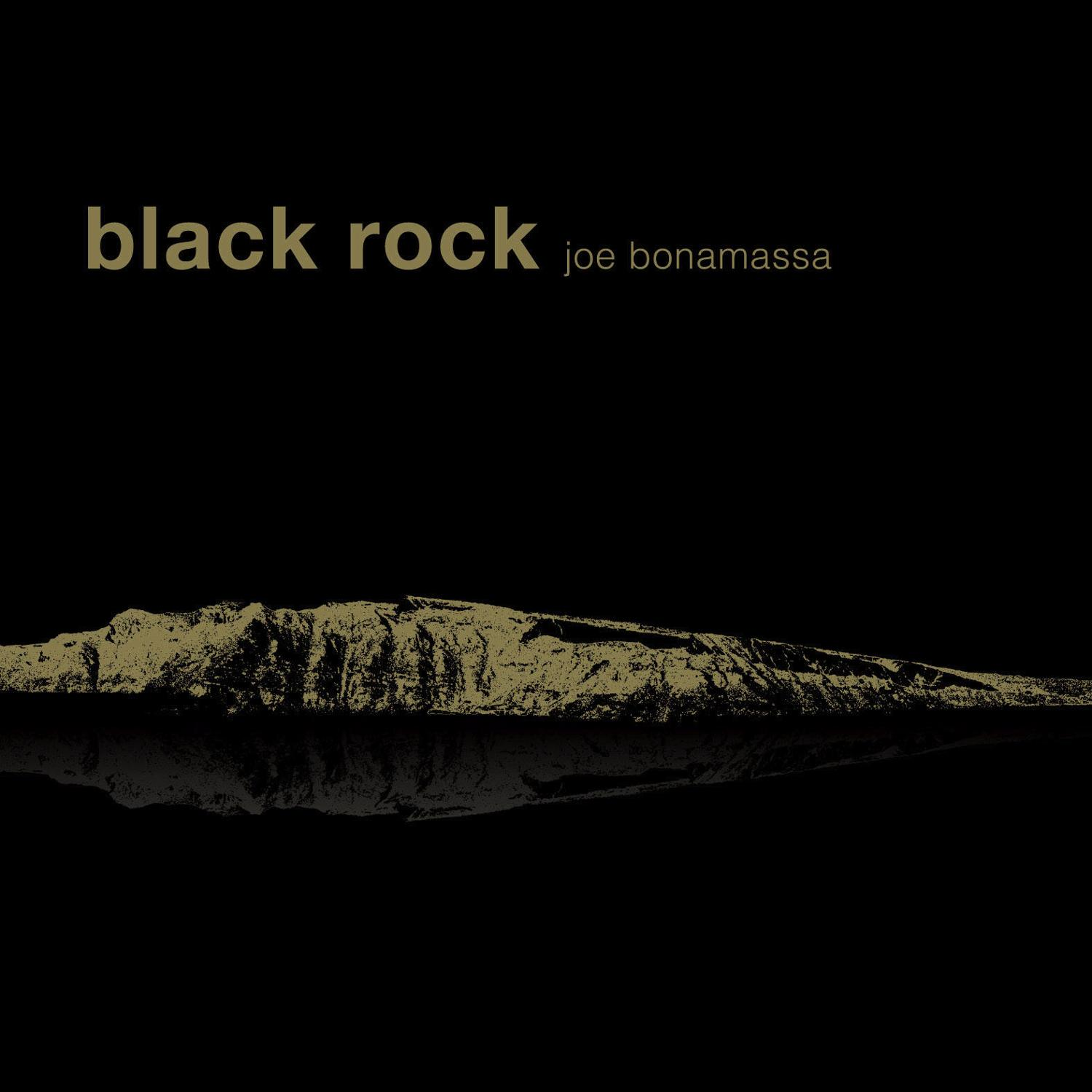 Albumcover von 'Black Rock' von Joe Bonamassa, eine dunkle Landschaft.