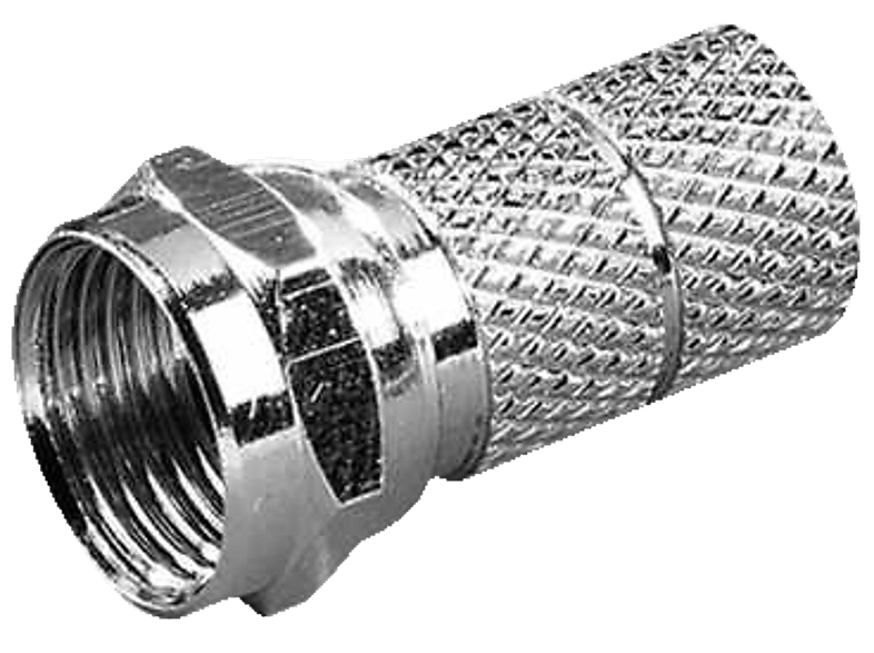 Vivanco 44005 F-Stecker, 6,5mm, 2 Stk.