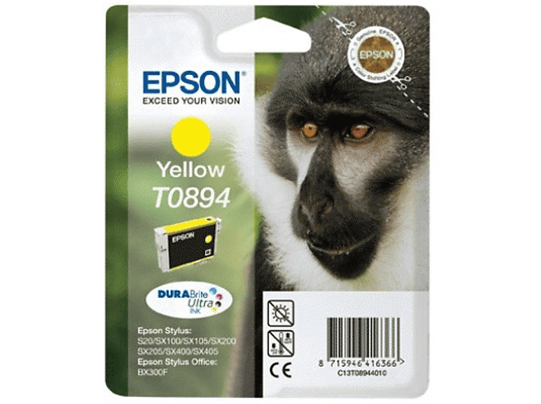 EPSON Pawian, T0894, Gelb, C13T08944011; Tintenpatrone