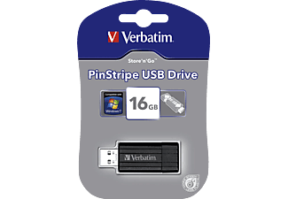 VERBATIM Pinstripe 16GB USB 2.0 pendrive fekete