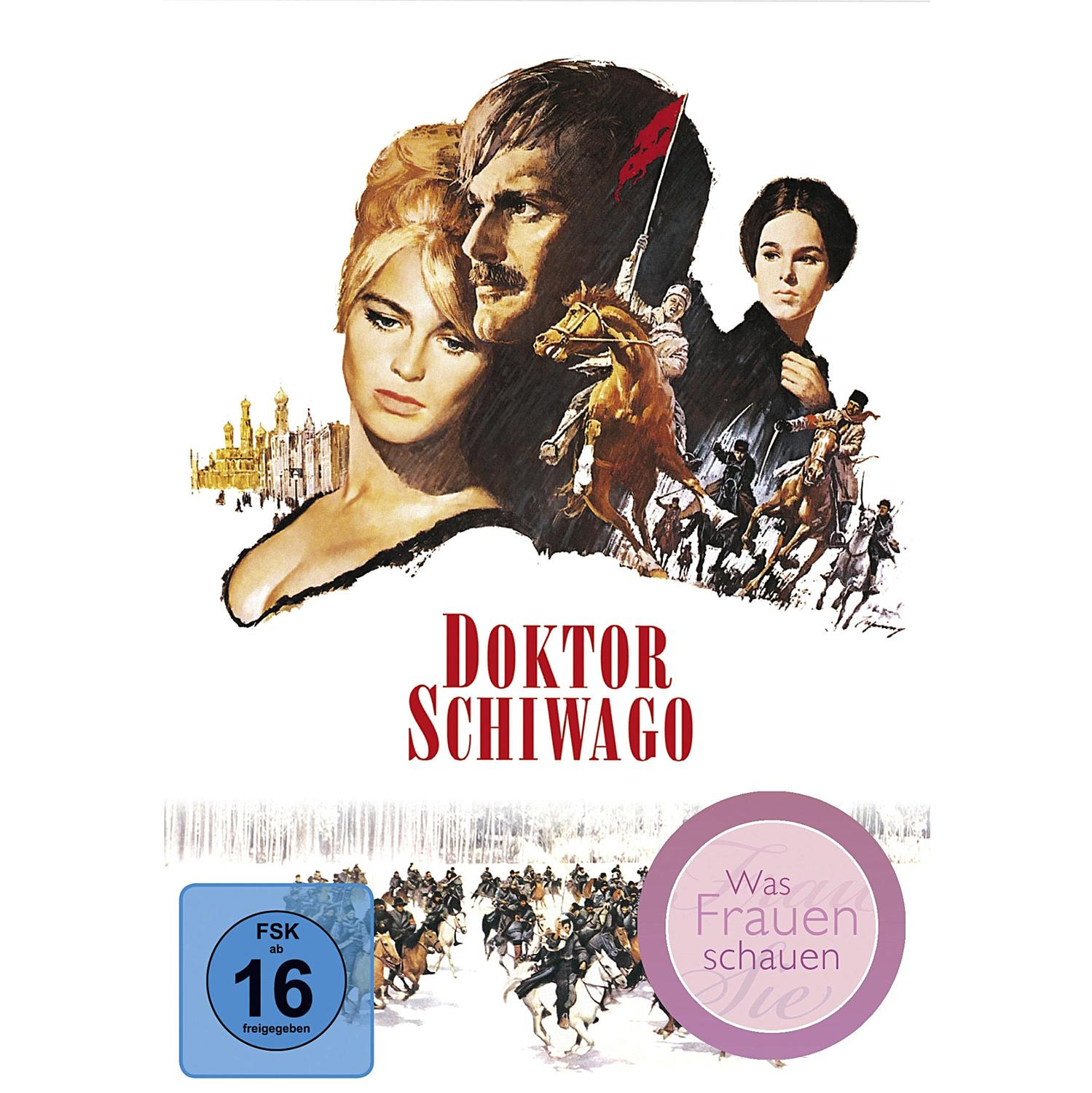 Filmposter von Doktor Schiwago, Gesichter der Schauspieler, Soldaten.