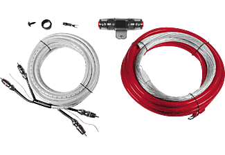 HIFONICS PREMIUM KABELKIT 16 mm² HF16WK - Car Hifi Kabel (Grau/rot)