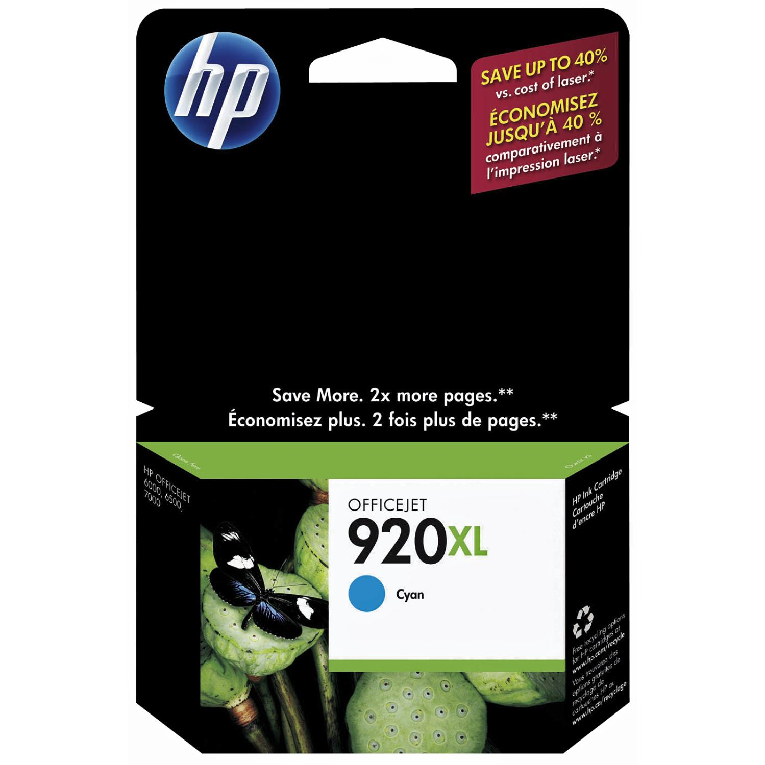 Tusz HP HP 920XL Cyan CD972AE