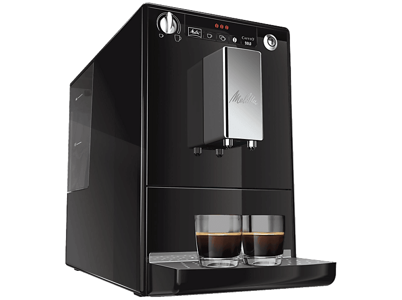 Melitta E 950-101 Caffeo Solo Kaffeevollautomat (Schwarz, Stahl-Kegelmahlwerk, 15 bar) — Foto 3 von 4