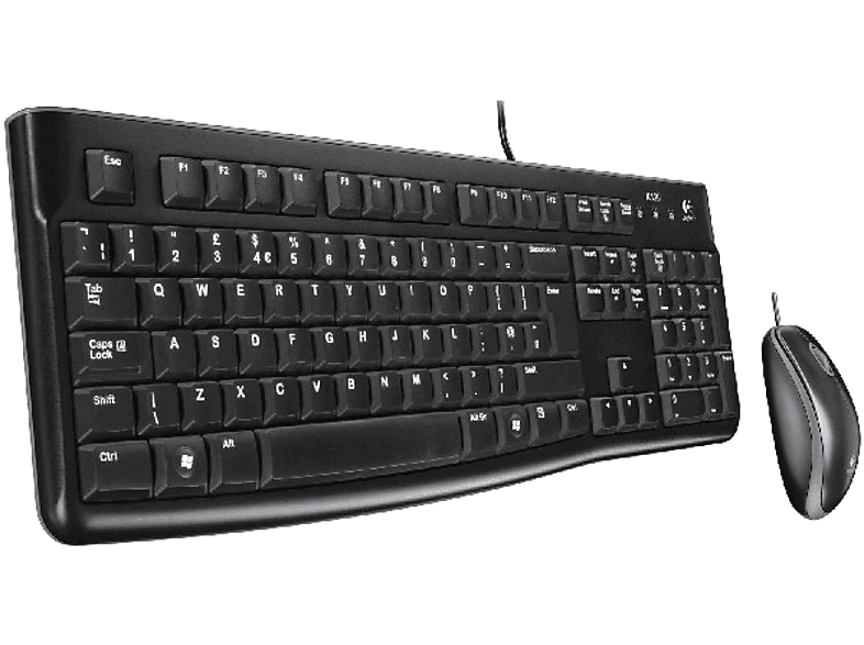 LOGITECH MK120 USB Kablolu Tam Boyutlu Türkçe Q Klavye Mouse Seti  - Siyah_2