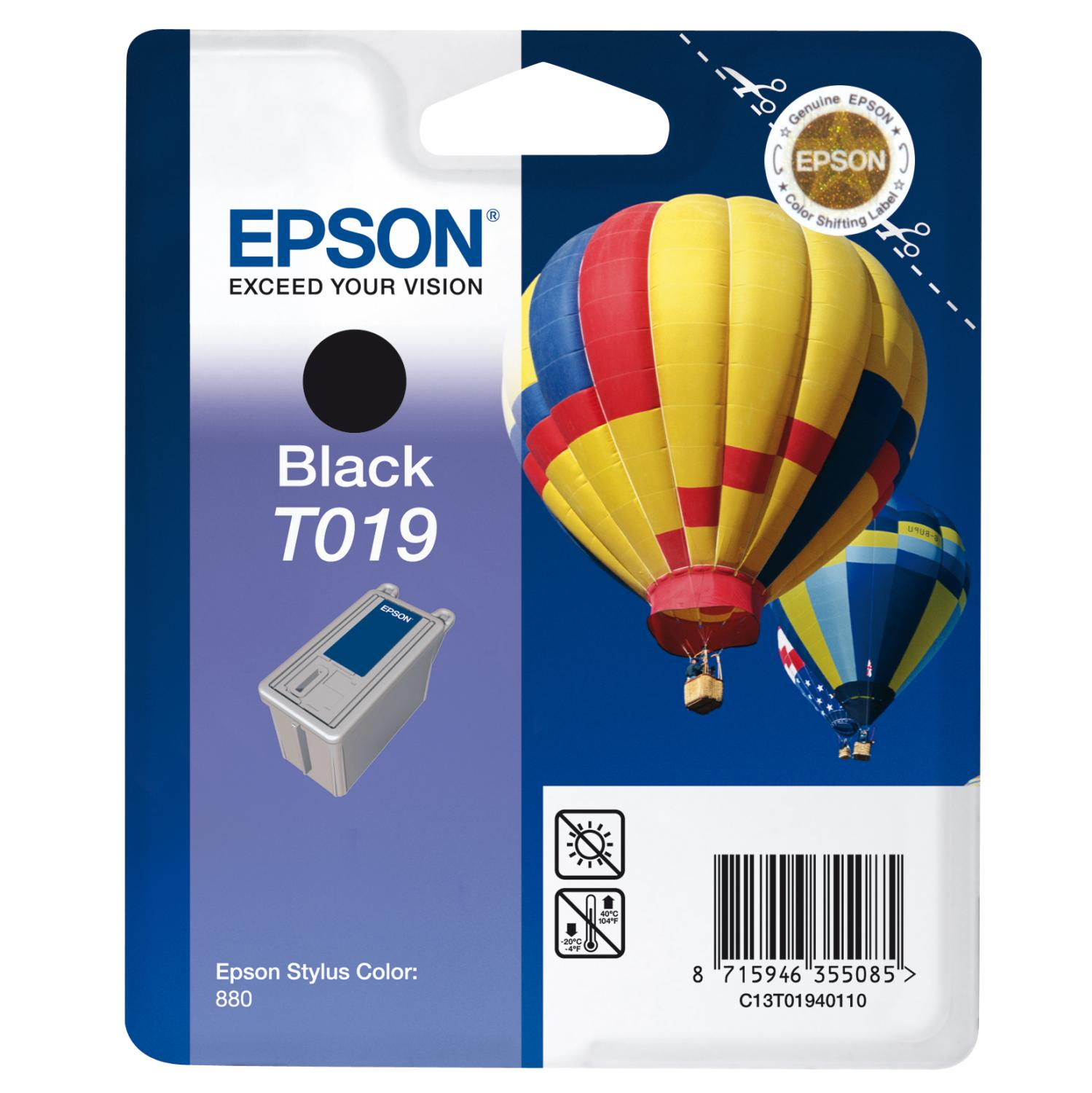 EPSON Original Tintenpatrone Schwarz (C13T01940110)
