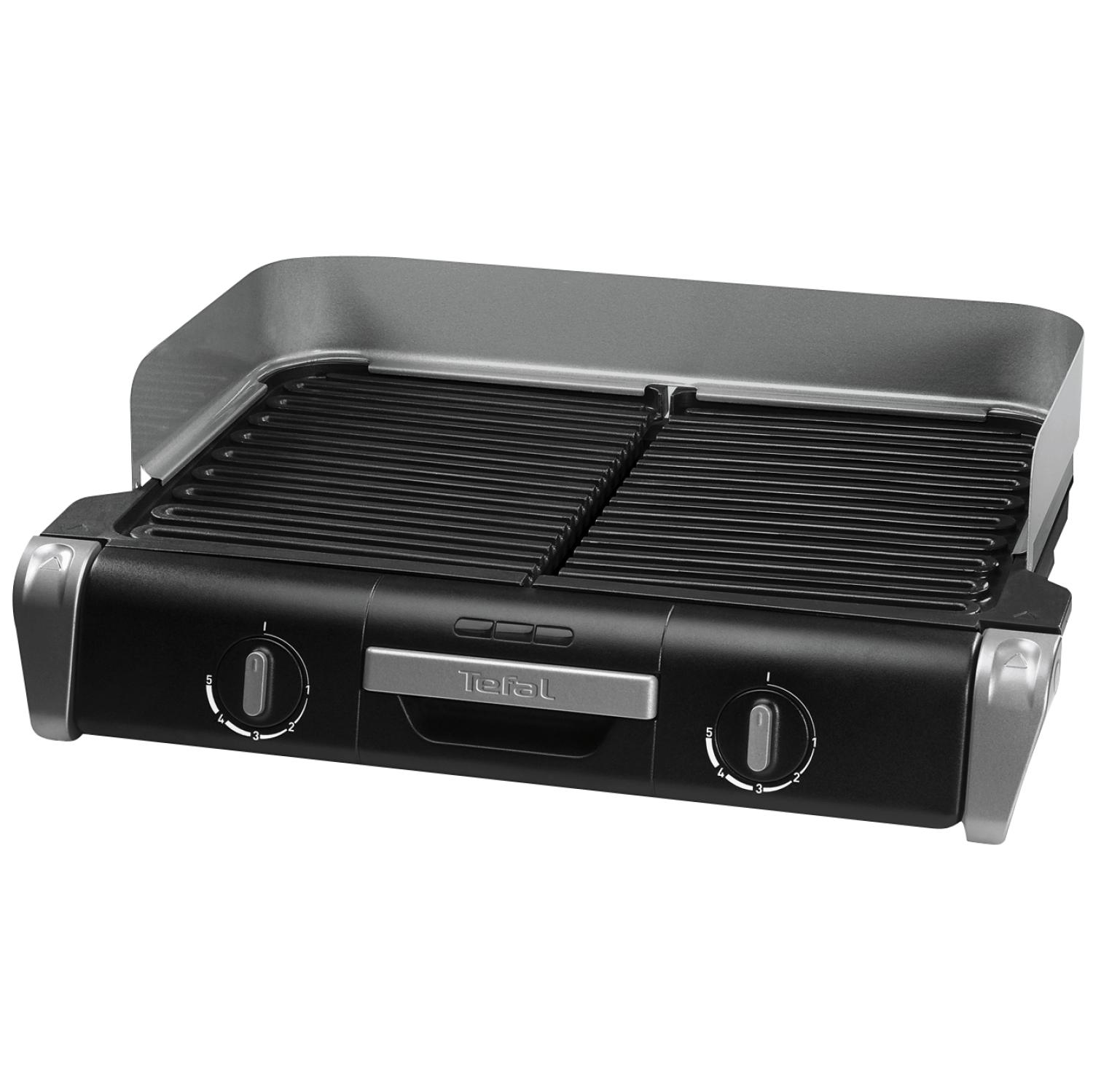 TEFAL TG 8000 BBQ Family Elektrogrill, Schwarz (2400 Watt)