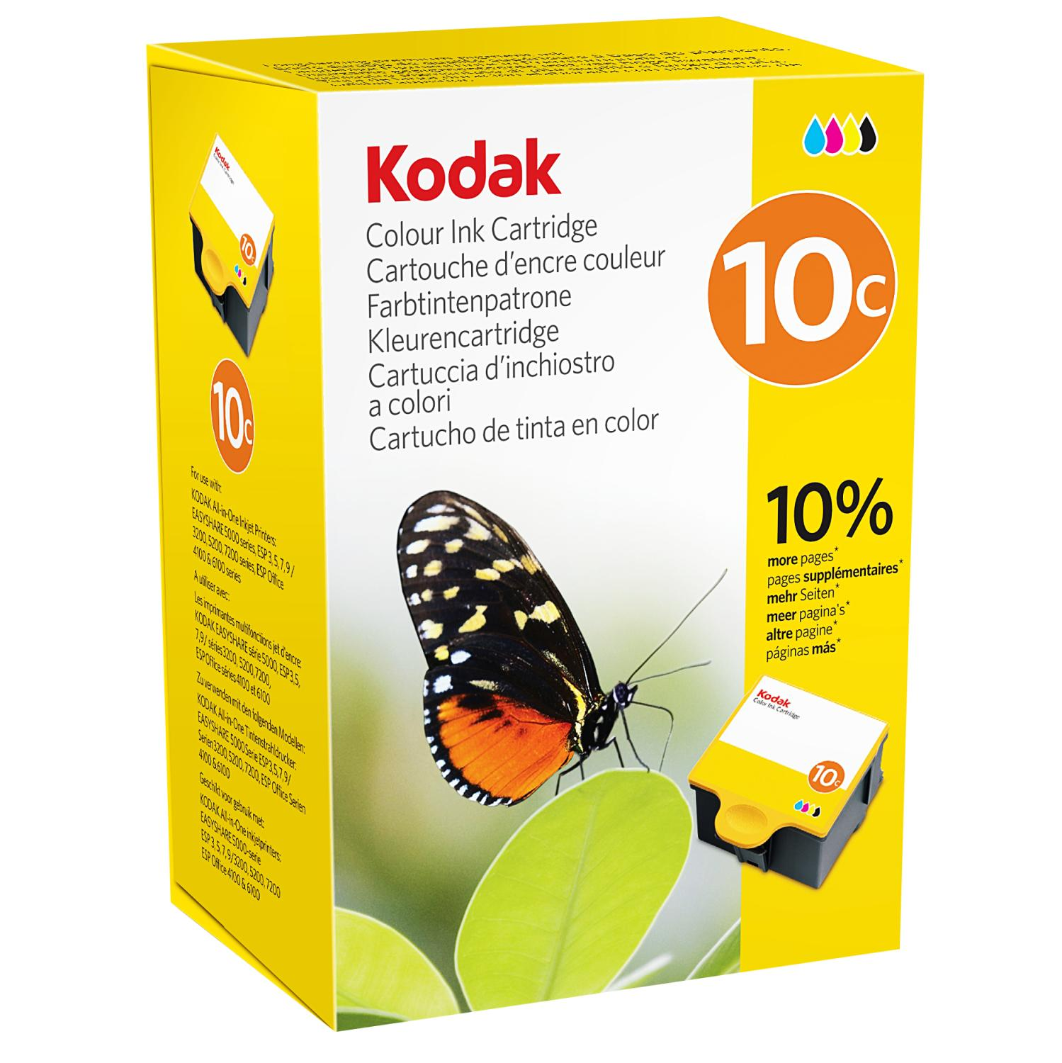 KODAK 10C Tintenpatrone mehrfarbig (3949930)